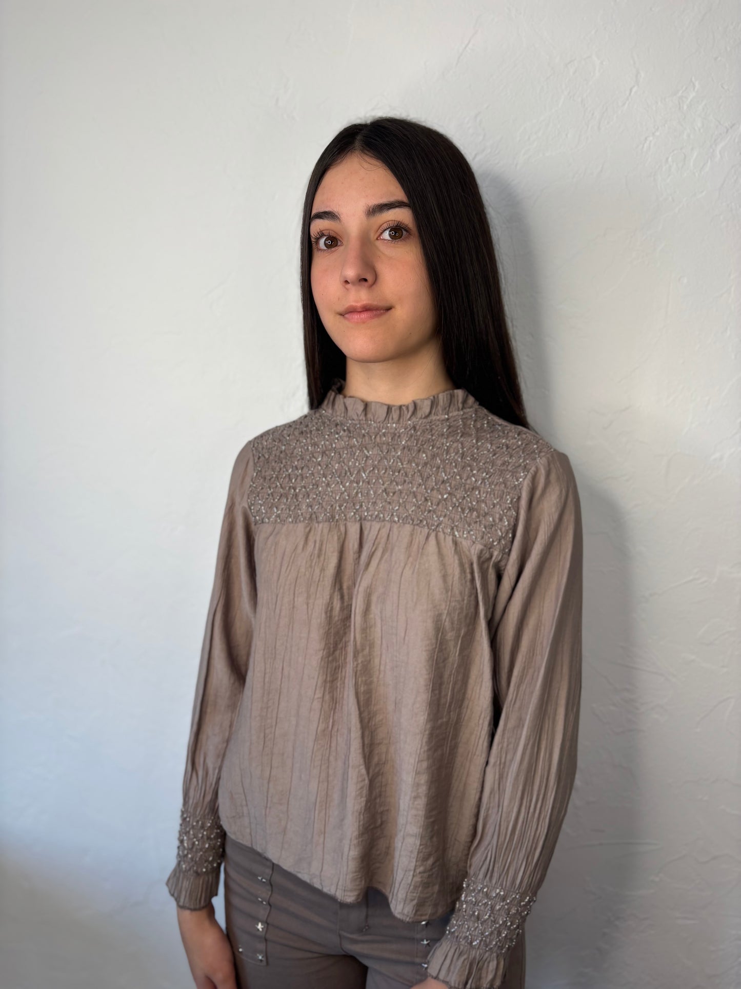 Blusa Platina Marrón