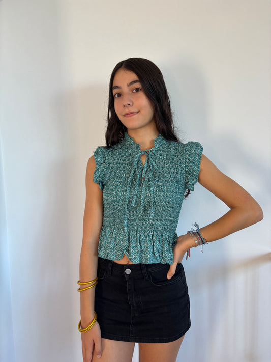 Blusa Daila Turquesa