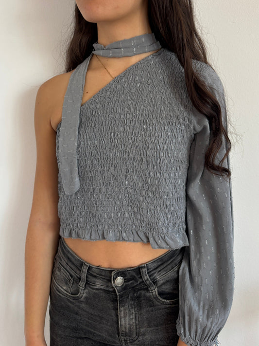 Top Aura Gris